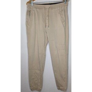 Abercrombie & Fitch Pants Men's Large (33x29) Khaki Joggers Drawstring (917)